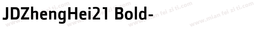 JDZhengHei21 Bold字体转换